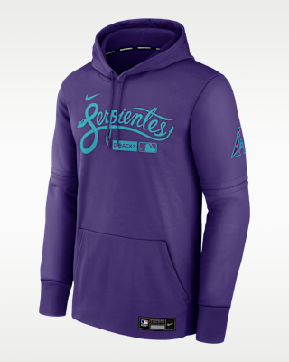 Мужское худи Arizona Diamondbacks Authentic Collection City Connect Nike Therma MLB Pullover Hoodie