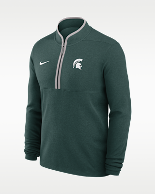 Мужские  Michigan State Courtside Nike Dri-FIT College Half-Zip Top