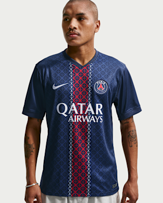 Мужские джерси Paris Saint-Germain 2025/26 Stadium Home Nike Dri-FIT Soccer Replica Jersey