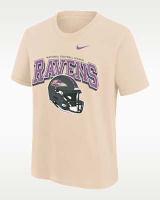 Детская футболка Baltimore Ravens Vintage Mod Easy Lane Big Kids' Nike NFL Short-Sleeve