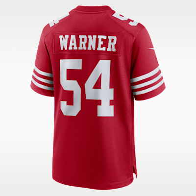 Jersey de fútbol americano Game para hombre NFL San Francisco 49ers (Fred Warner)