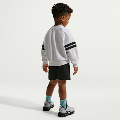 Sudadera de cuello redondo de French Terry oversized infantil Nike Sportswear In The Zone