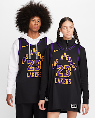 Мужские джерси LeBron James Los Angeles Lakers City Edition Nike Dri-FIT ADV NBA Authentic Jersey