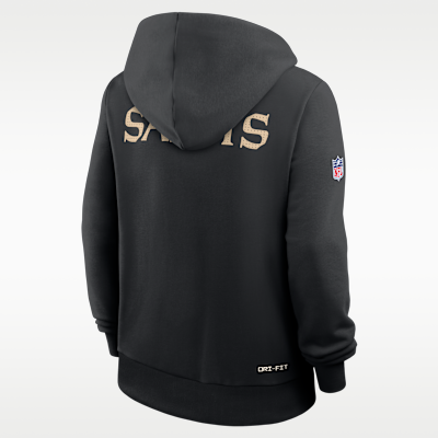 New Orleans Saints Sideline Women's Nike Dri-FIT NFL Pullover Hoodie