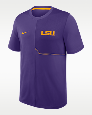 Мужские  LSU Sideline Coach Nike Dri-FIT College Top