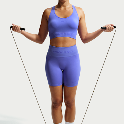 Nike Pro Seamless Dri-FIT Kadın Crop Atleti görsel 3