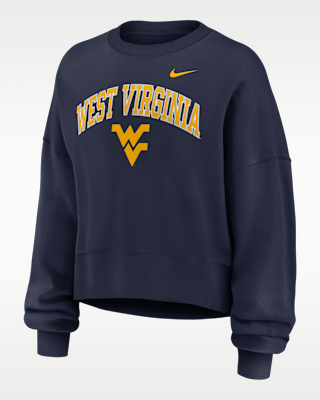 Женские  West Virginia Phoenix Arch Nike College Pullover Crew