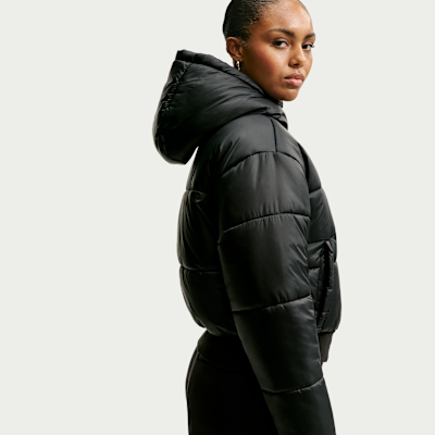 Nike Sportswear Classic Puffer Therma-FIT Bol Kapüşonlu Kadın Ceketi görsel 3