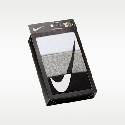 Lot de trois bodys Nike pour bébé (0 - 6 mois)