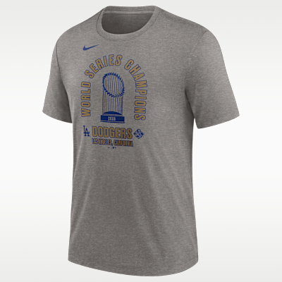 Playera Nike de la MLB para hombre de Los Angeles Dodgers 2025 World Series Champions