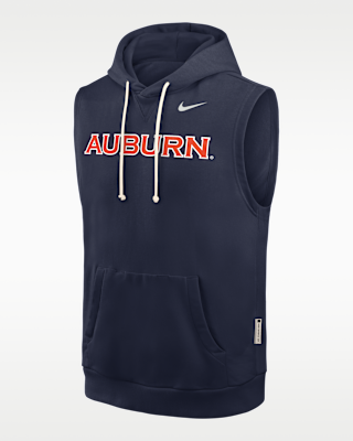 Мужское худи Auburn Sideline Nike Dri-FIT College Sleeveless Pullover Hoodie