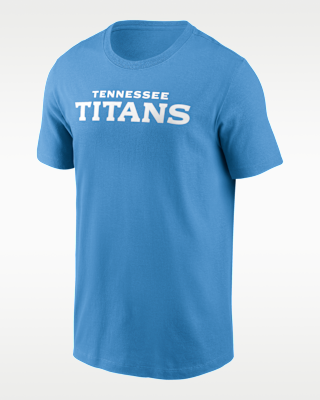 Мужская футболка Tennessee Titans Primetime Wordmark Essential Nike NFL