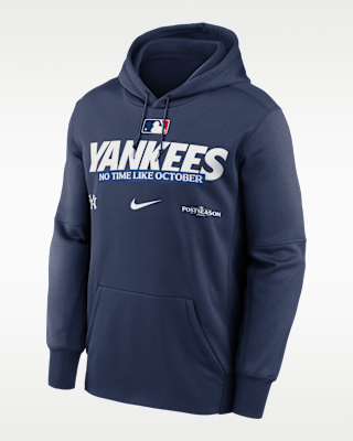 Мужское худи New York Yankees 2026 Postseason Authentic Collection Nike Therma-FIT MLB Pullover Hoodie