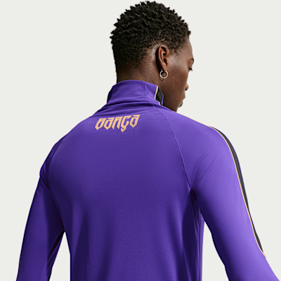 Nike FC Barcelona Strike Deplasman Kobe Dri-FIT Örgü Erkek Futbol Antrenman Üstü görsel 2