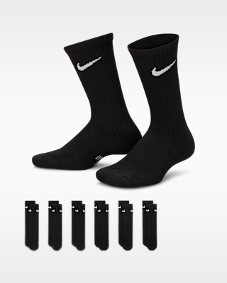 Детские носки Nike Everyday Kids' Cushioned Crew Socks (6 Pairs)