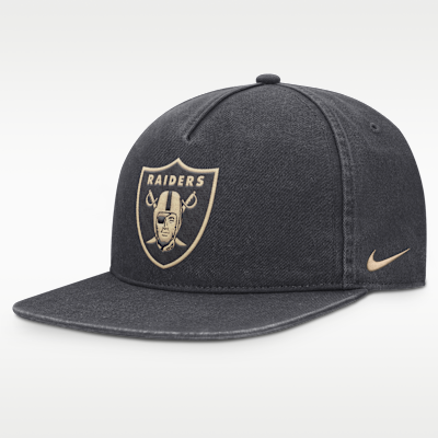 Gorra ajustable Nike de la NFL para hombre Las Vegas Raiders Pro