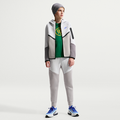 Sudadera con gorro con cierre completo para niños grandes Nike Sportswear Tech Fleece