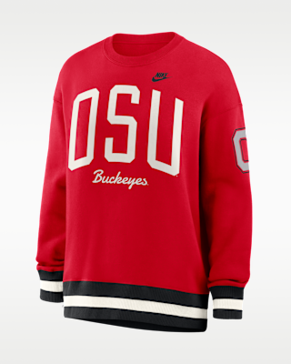 Женские  Ohio State Legacy Nike College Pullover Crew