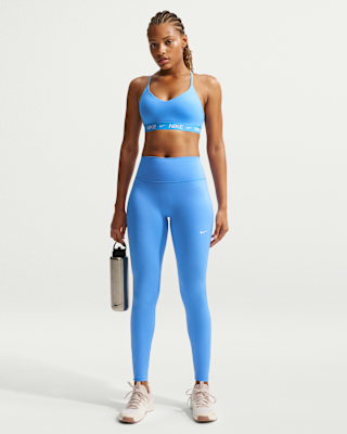 Женские тайтсы Nike One Seamless Front High-Waisted Full-Length Leggings