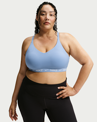 Женские Nike Indy Light Support Padded Adjustable Sports Bra (Plus Size)