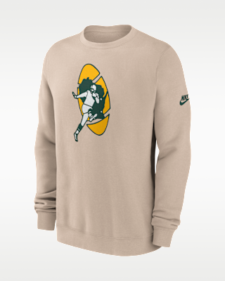 Мужские Green Bay Packers Rewind Club Nike NFL Pullover Crew