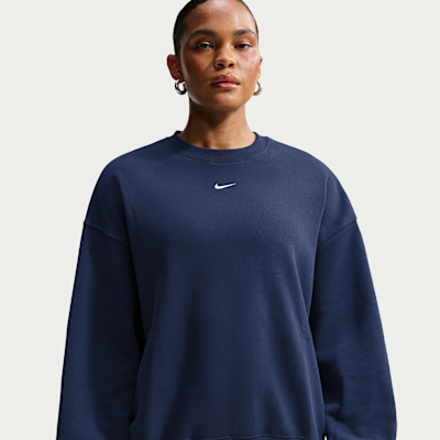 Nike Studio Fleece Orta Kalınlıkta Oversize Crew Kadın Sweatshirt'ü görsel 3