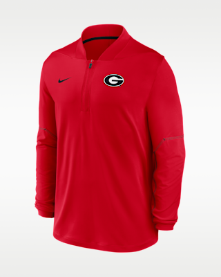Мужские  Georgia Sideline Nike Dri-FIT College 1/2-Zip Top