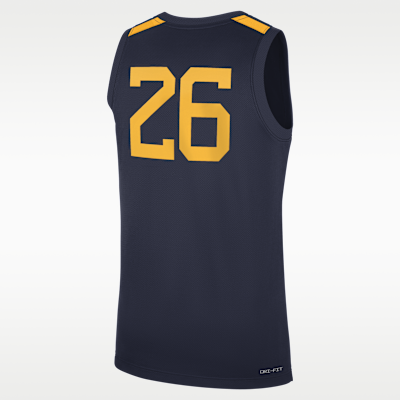 West Virginia Replica Men's Nike College Basketball Jersey