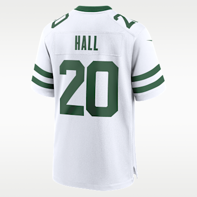 Jersey de fútbol americano Nike de la NFL Game para hombre Breece Hall New York Jets