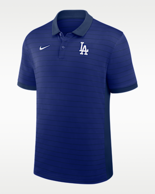 Мужские  Los Angeles Dodgers Authentic Collection Striped Victory Nike Dri-FIT MLB Polo