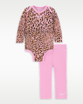 Детские тайтсы Nike Baby (0-6M) Bodysuit and Flared Leggings Set