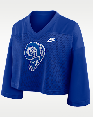 Женские джерси Los Angeles Rams Rewind Fashion Nike Dri-FIT NFL Cropped Jersey