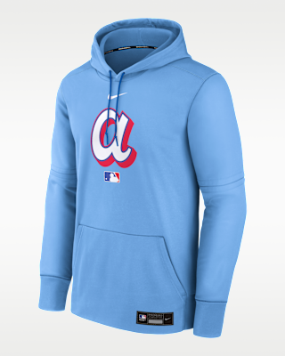 Мужское худи Atlanta Braves Authentic Collection City Connect Nike Therma MLB Pullover Hoodie