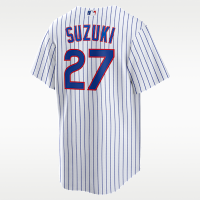 Jersey Nike de la MLB Replica para hombre Seiya Suzuki Chicago Cubs