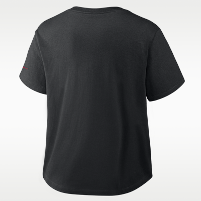 New York Yankees Mod Women's Nike MLB Cropped T-Shirt