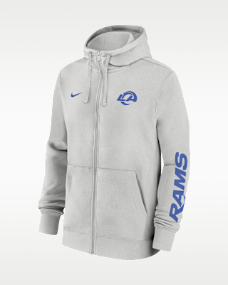 Мужское худи Los Angeles Rams Club Nike NFL Full-Zip Hoodie