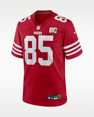 Мужские джерси George Kittle San Francisco 49ers 80th Anniversary Nike NFL Game Jersey