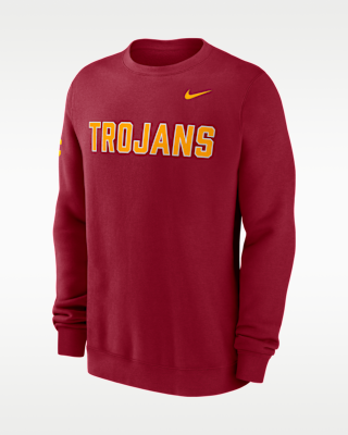 Мужские USC Sideline Club Nike College Pullover Crew