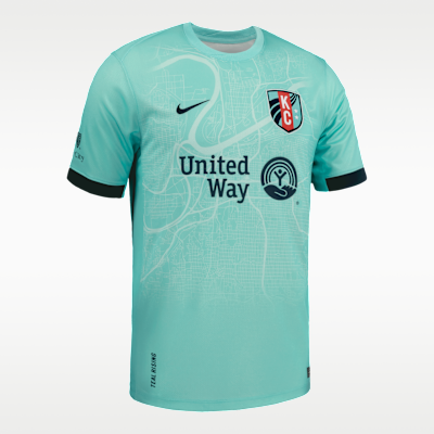 Jersey Nike Dri-FIT de la NWSL Replica del KC Current visitante 2025 Stadium Temwa Chaŵinga para hombre