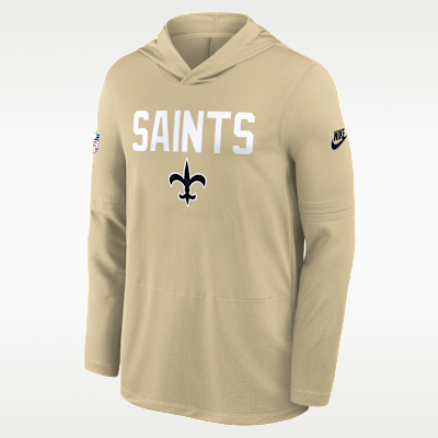 New Orleans Saints Pass Accuracy Men's Nike Dri-FIT NFL Long-Sleeve Hooded Top