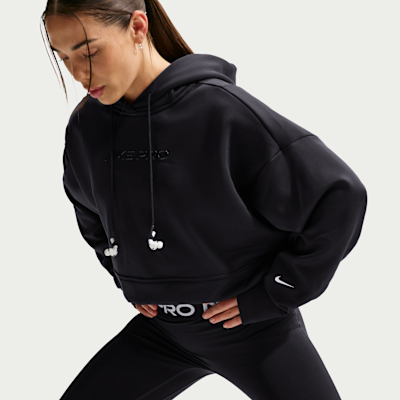 Nike Pro Therma-FIT Fleece Kadın Kapüşonlu Üstü görsel 3