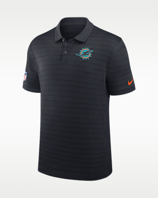 Мужские Miami Dolphins Rivalries Collection Sideline Victory Striped Nike Dri-FIT NFL Polo