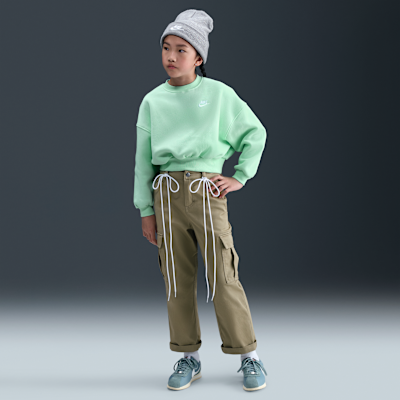 Nike Sportswear Club Fleece Girls' Boxy Crew-Neck Sweatshirt
