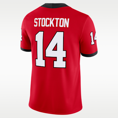 Gunner Stockton Georgia Men’s Nike Dri-FIT College NIL Game Jersey