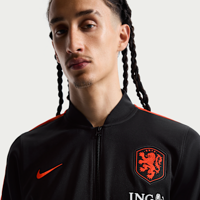 Nike Hollanda Strike Nike Dri-FIT Erkek Örgü Futbol Eşofmanı görsel 3