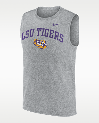Мужские  LSU Primetime Arch Legend Nike Dri-FIT College Muscle Tank Top