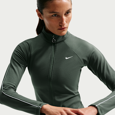 Nike Uzun Kollu Tam Boy Fermuarlı Kadın Ceketi