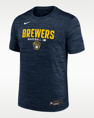 Мужская футболка Milwaukee Brewers Authentic Collection Nike Dri-FIT MLB