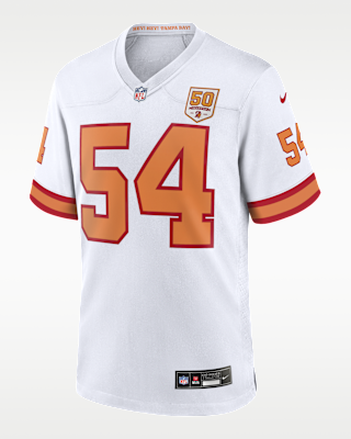 Мужские джерси Lavonte David Tampa Bay Buccaneers 50th Season Nike NFL Game Jersey