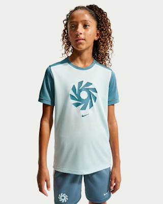 Детские шорты Erling Haaland Academy Big Kids' Nike Dri-FIT Short-Sleeve Soccer Top